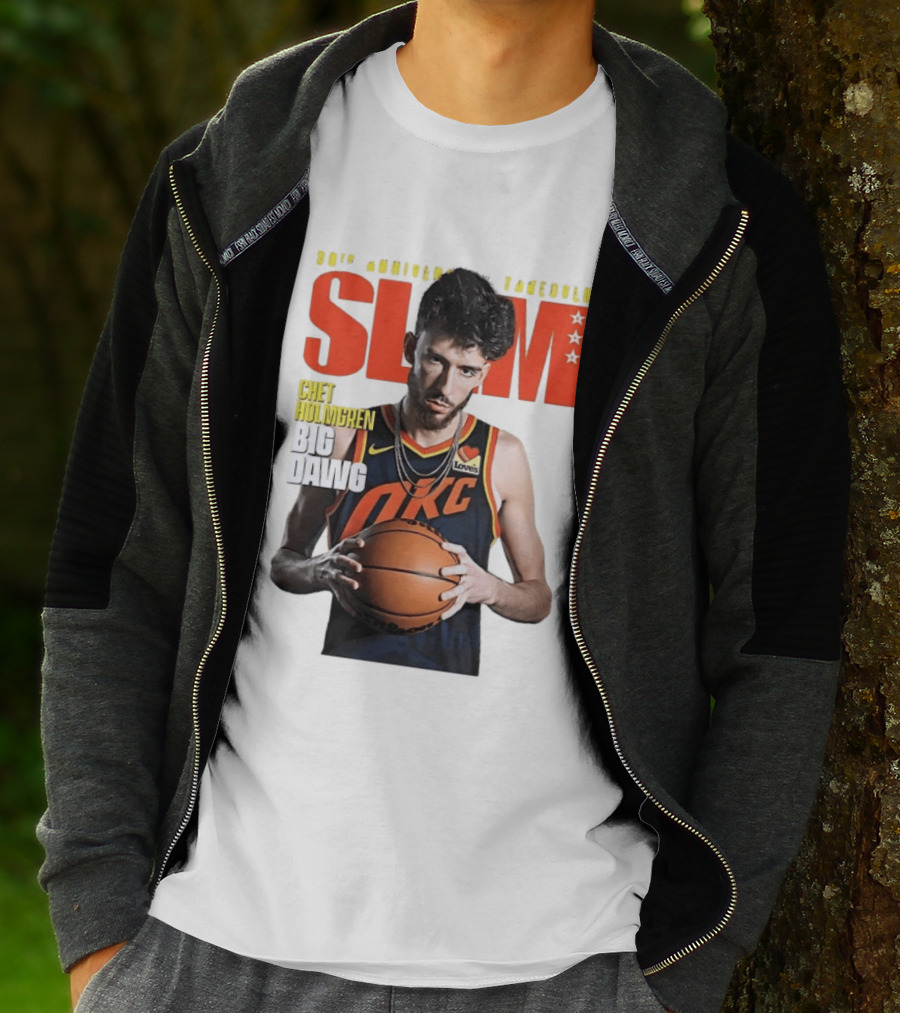 Chet Holmgren SLAM Magazine 30th Anniversary OKC Big Dawg Cover T-Shirt