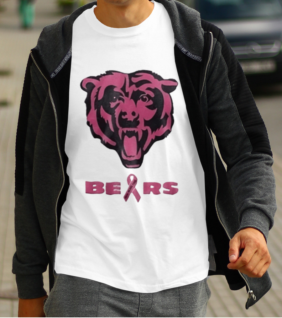 Chicago Bears Real Fans Wear Pink Breast Cancer Awareness 2026 T-Shirt