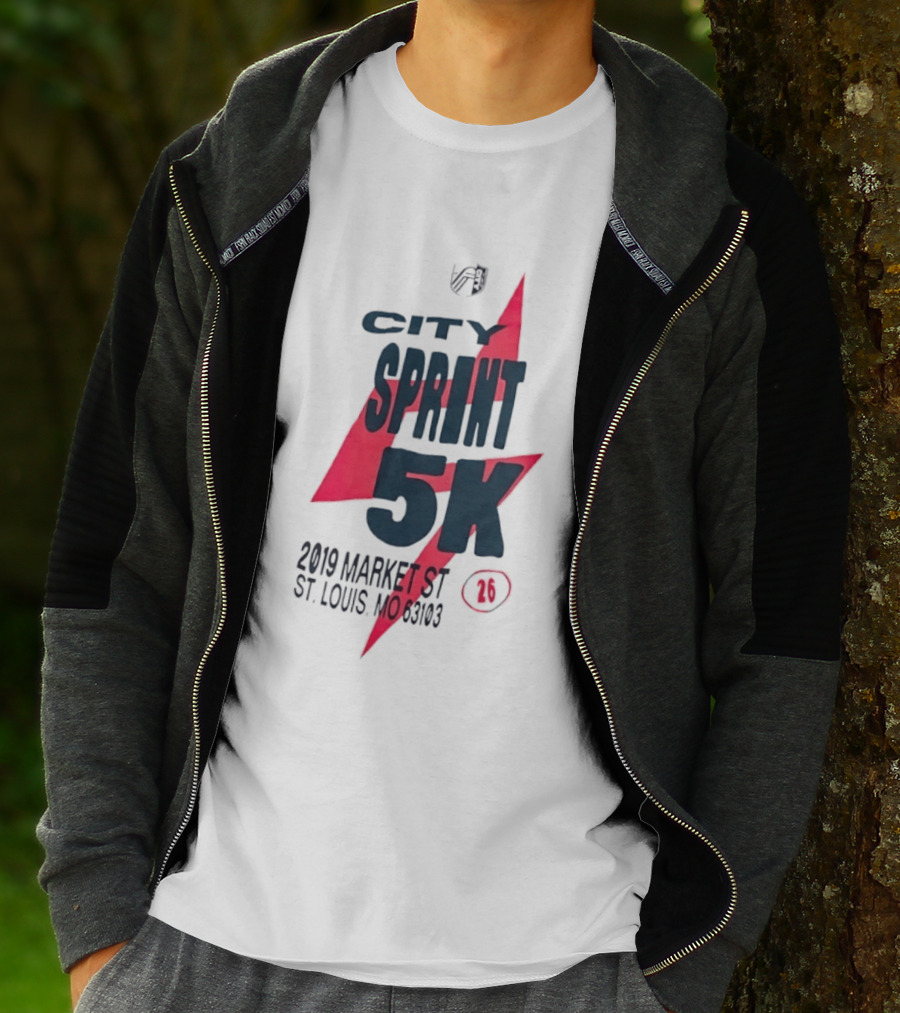 City Sprint 5K 2019 Market St St Louis MO 63103 26 T-Shirt