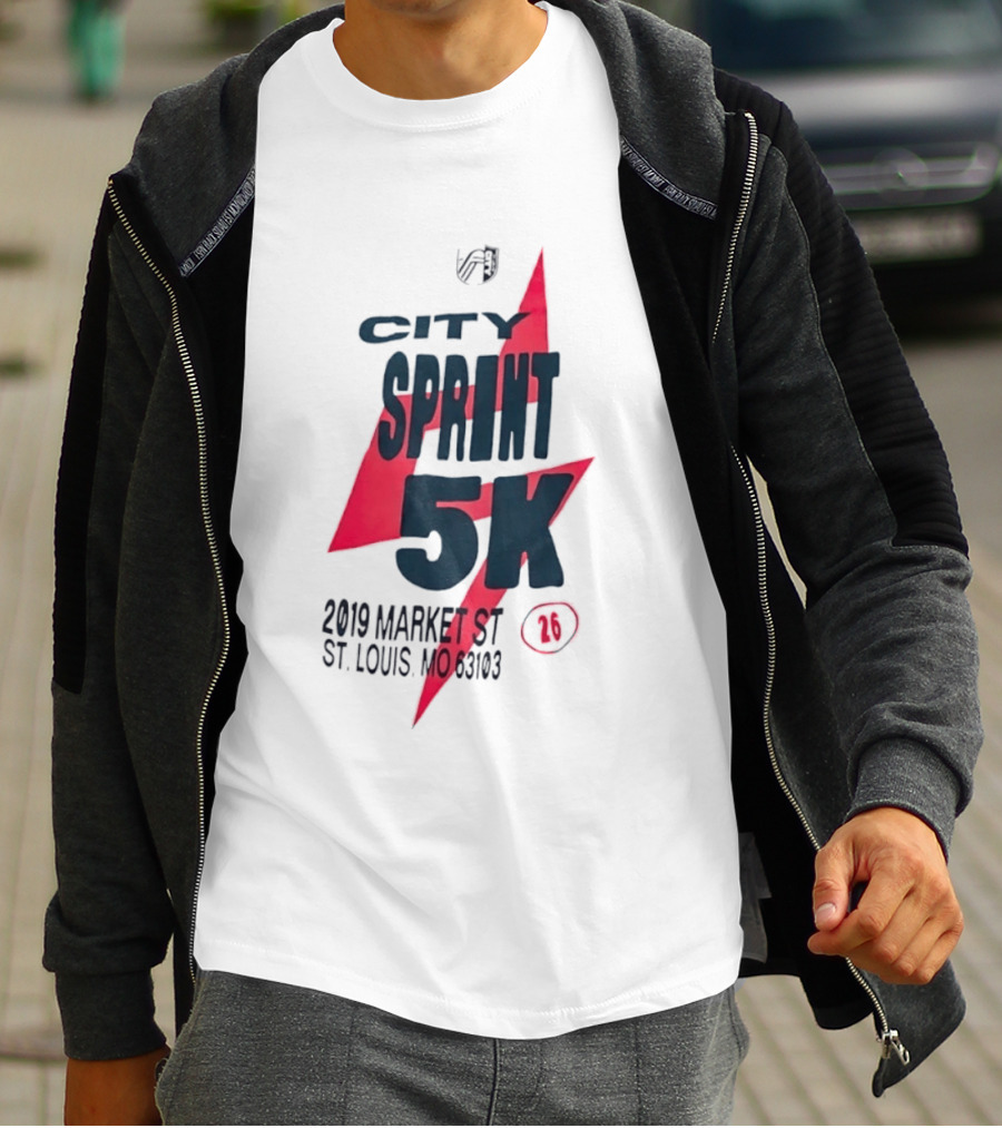 City Sprint 5K 2019 Market St St Louis MO 63103 26 T-Shirt