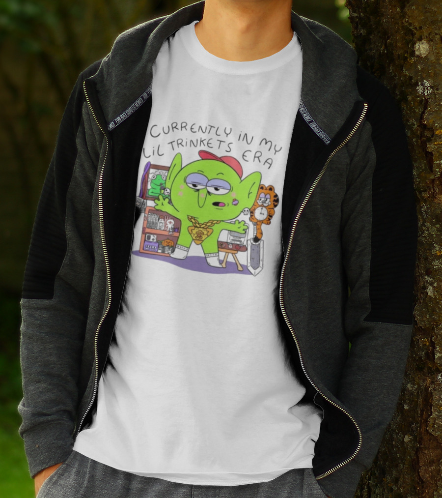 Currently In My Lil Trinkets Era Green Goblin Collectibles Fantasy Fun T-Shirt