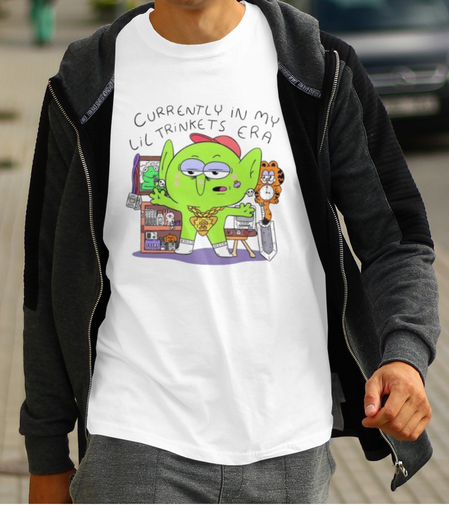 Currently In My Lil Trinkets Era Green Goblin Collectibles Fantasy Fun T-Shirt