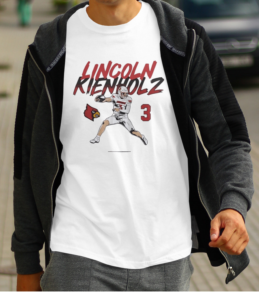Lincoln Kienholz Louisville Cardinals Football Number 3 Player T-Shirt