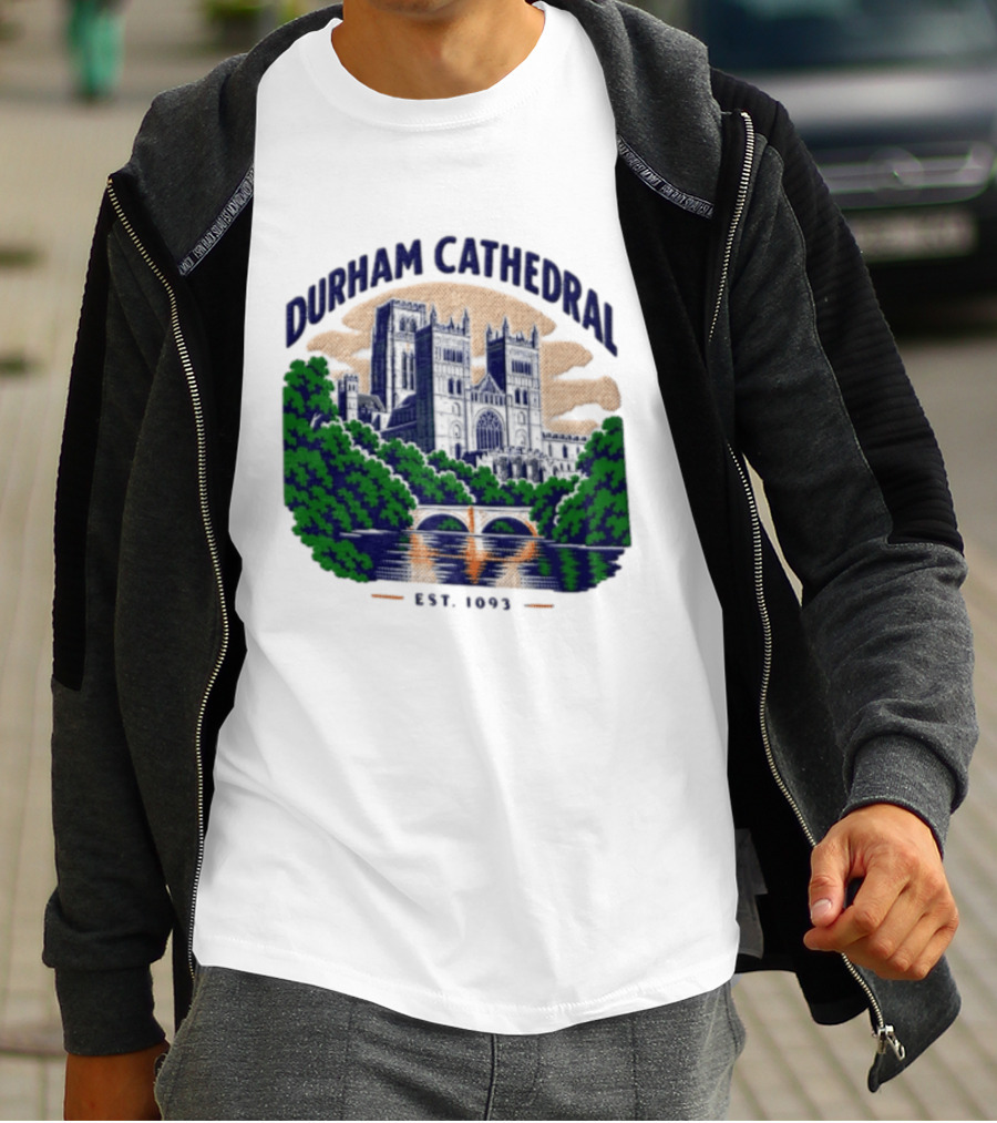 Durham Cathedral Est 1093 Iconic Landmark Travel Souvenir T-Shirt