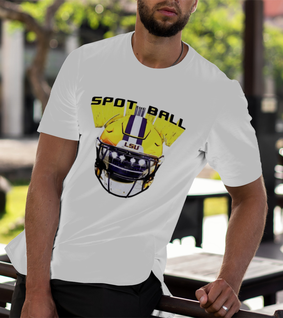 LSU Tigers Spot The Ball 2026 Football Helmet T-Shirt