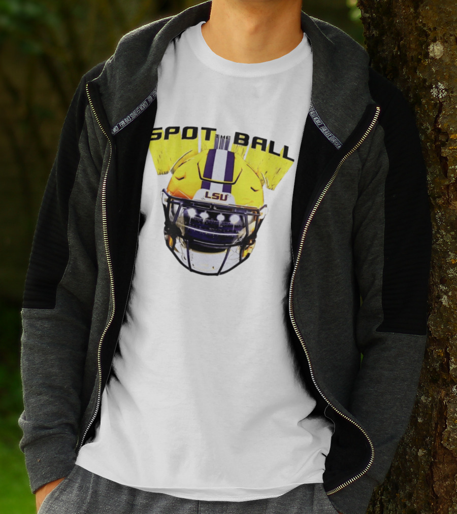 LSU Tigers Spot The Ball 2026 Football Helmet T-Shirt