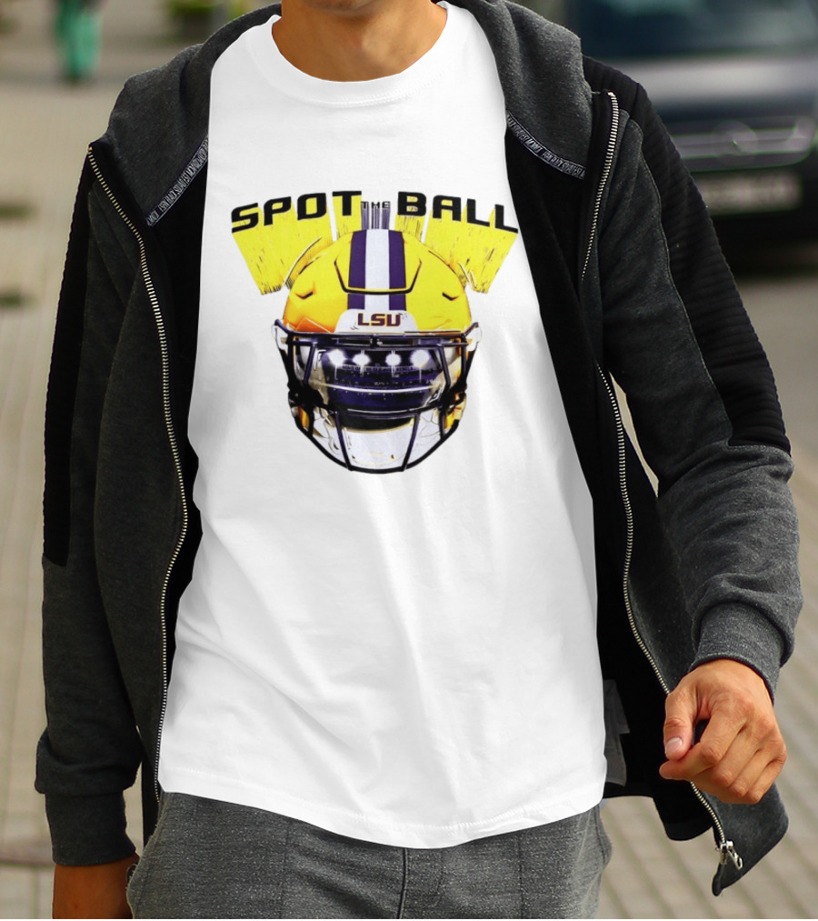 LSU Tigers Spot The Ball 2026 Football Helmet T-Shirt