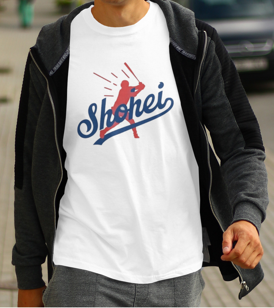 Shohei Ohtani MLB Los Angeles Baseball Player Silhouette Swing T-Shirt