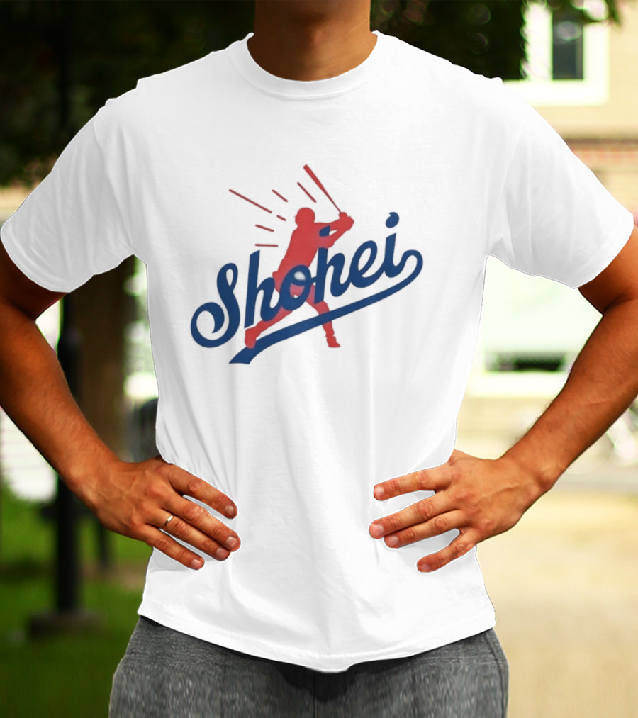 Shohei Ohtani MLB Los Angeles Baseball Player Silhouette Swing T-Shirt