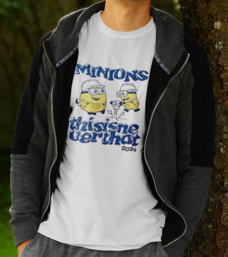 Minions Thisisneverthat 2024 Hard Hat Jackhammer T-Shirt
