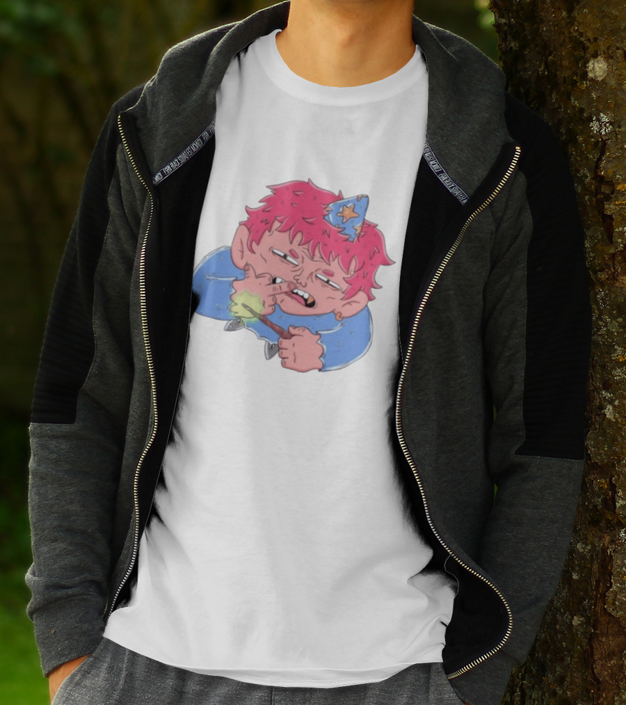 I Cast F*** Right Off And Go Away Wizard Wand Spell Fun T-Shirt