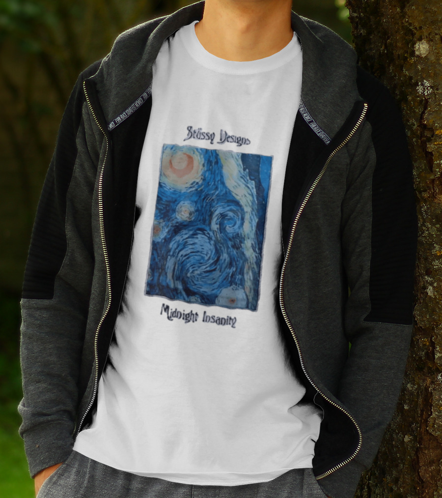 Stüssy Midnight Insanity The Starry Night T-Shirt