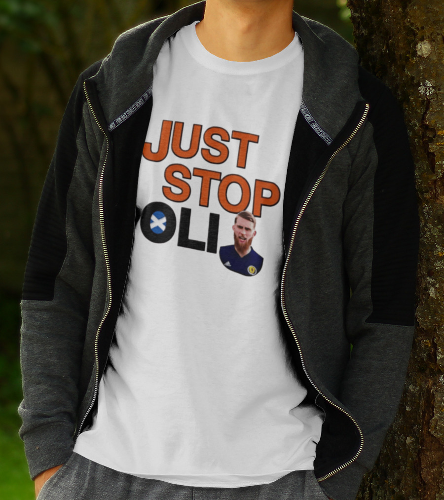 Oli McBurnie Scotland Just Stop Football Fan T-Shirt
