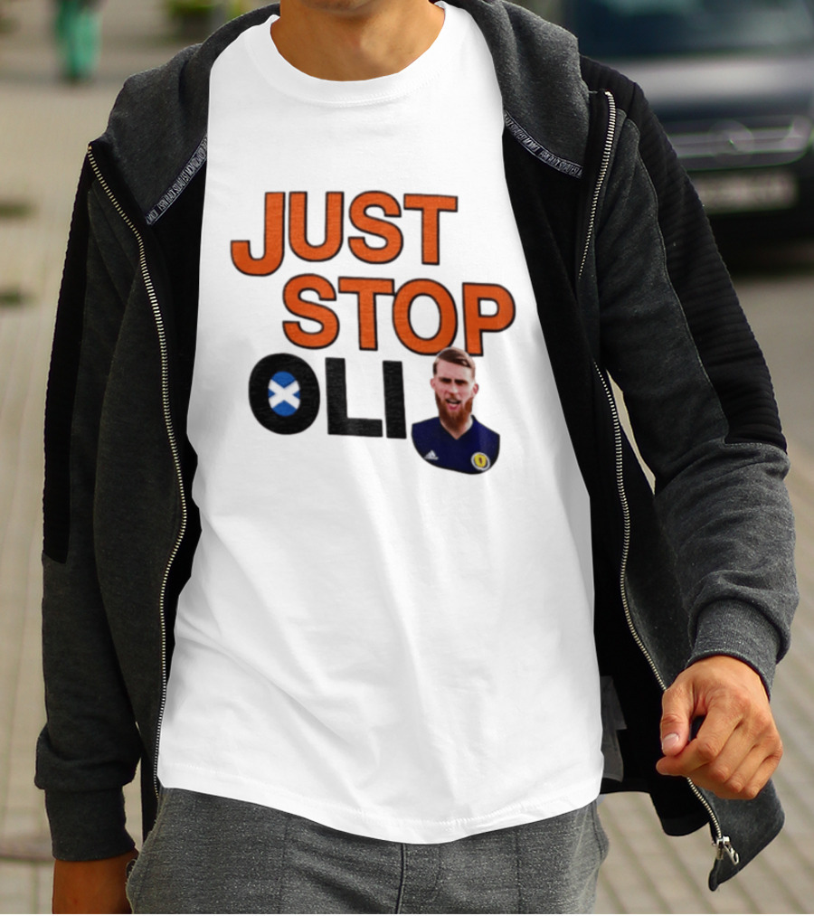 Oli McBurnie Scotland Just Stop Football Fan T-Shirt