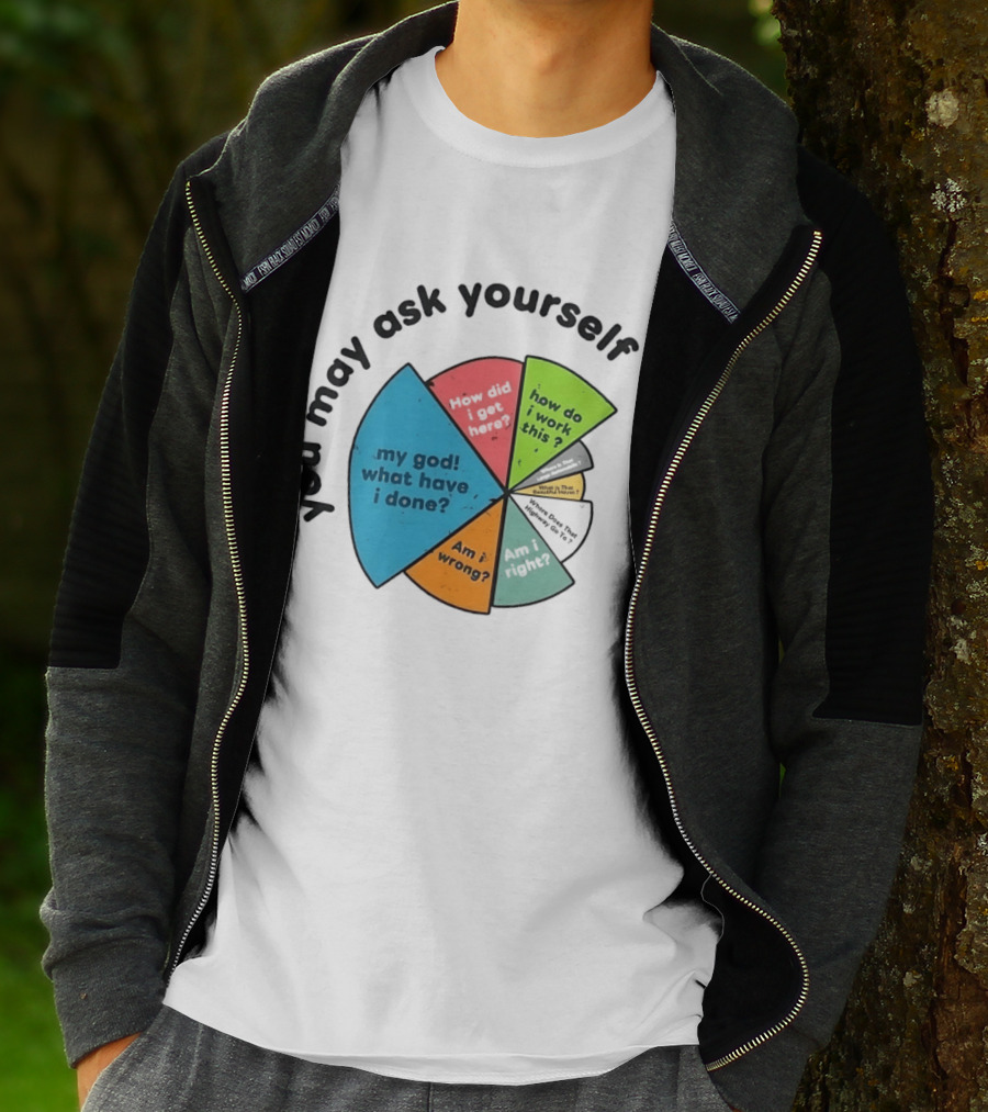 You May Ask Yourself My God What Have I Done How Do I Work This Pie Chart T-Shirt