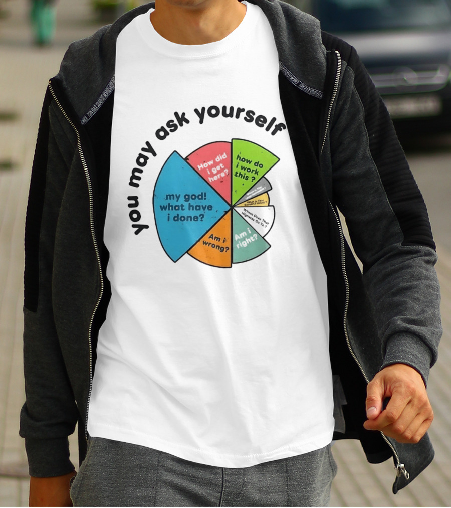 You May Ask Yourself My God What Have I Done How Do I Work This Pie Chart T-Shirt