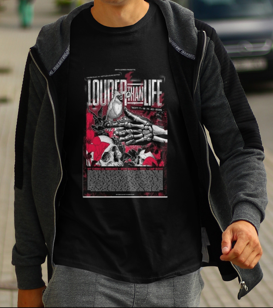 Louder Than Life 2026 Festival My Chemical Romance Iron Maiden Tool Limp Bizkit T-Shirt