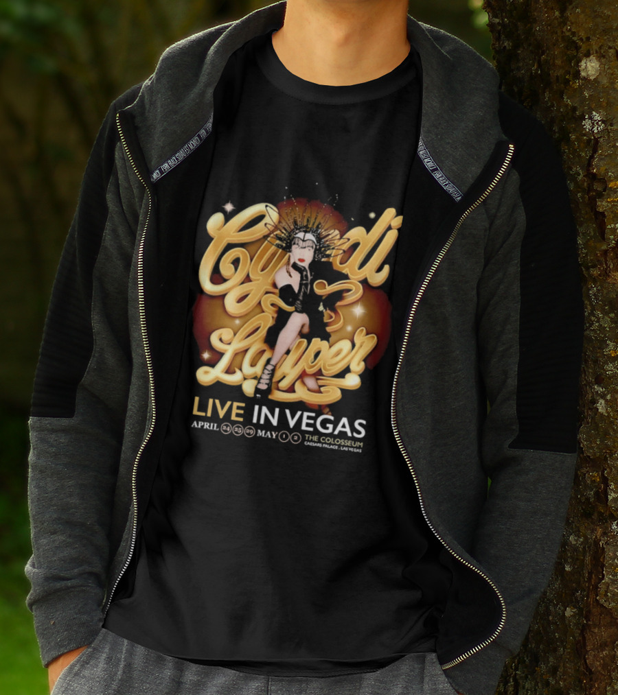 Cyndi Lauper Live In Vegas April May The Colosseum Caesars Palace T-Shirt