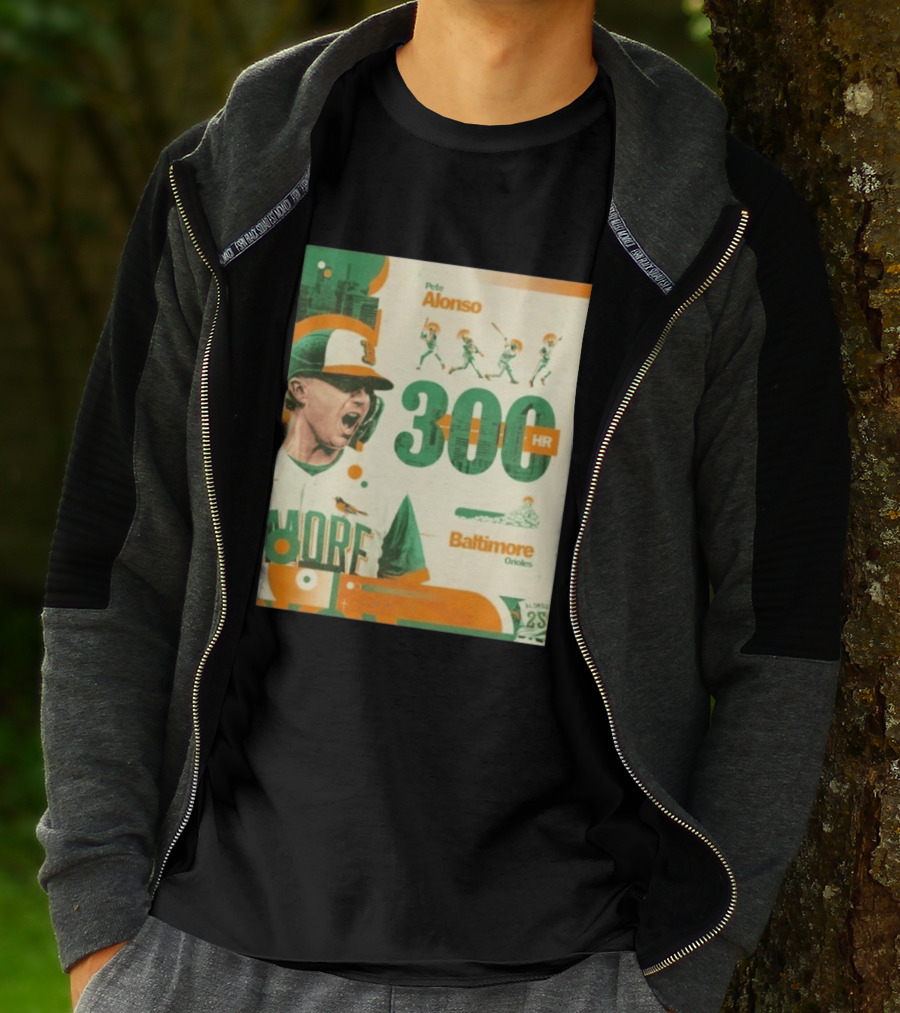 Pete Alonso 300 HR Baltimore Orioles Career Milestone T-Shirt