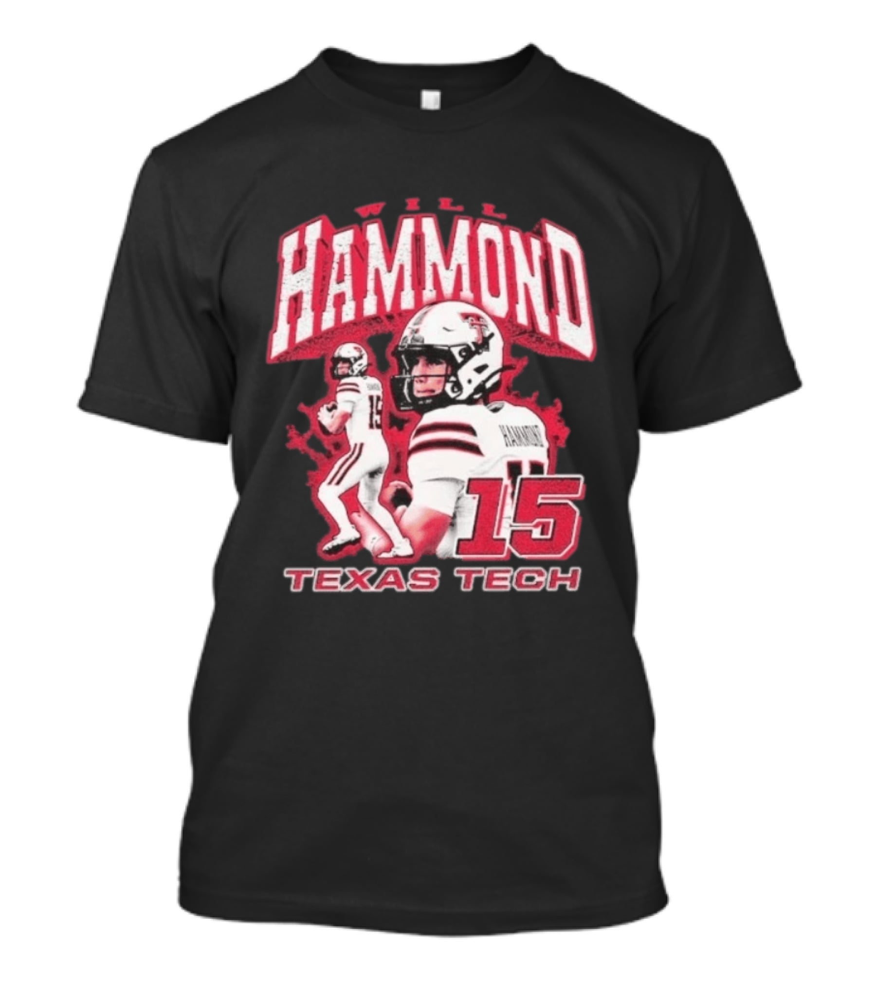William Hammond Texas Tech Red Raiders Football 15 T-Shirt