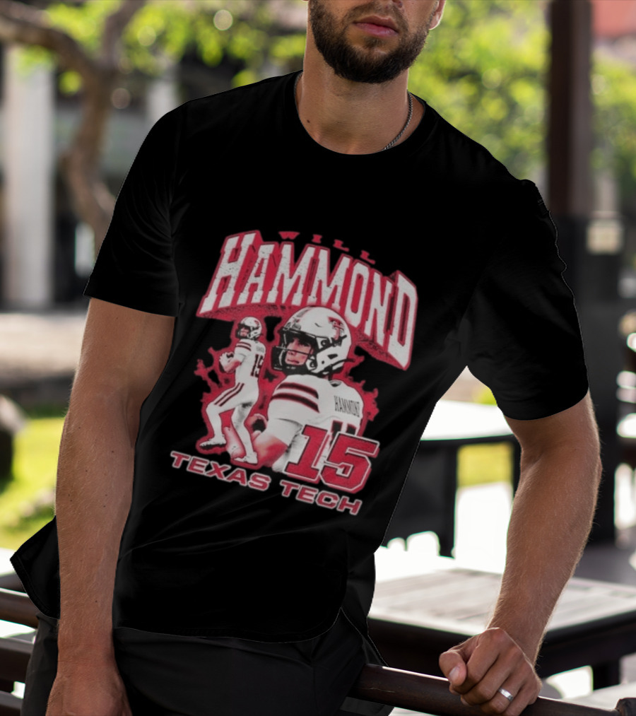 William Hammond Texas Tech Red Raiders Football 15 T-Shirt