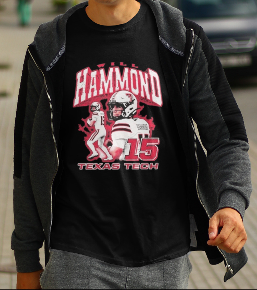 William Hammond Texas Tech Red Raiders Football 15 T-Shirt