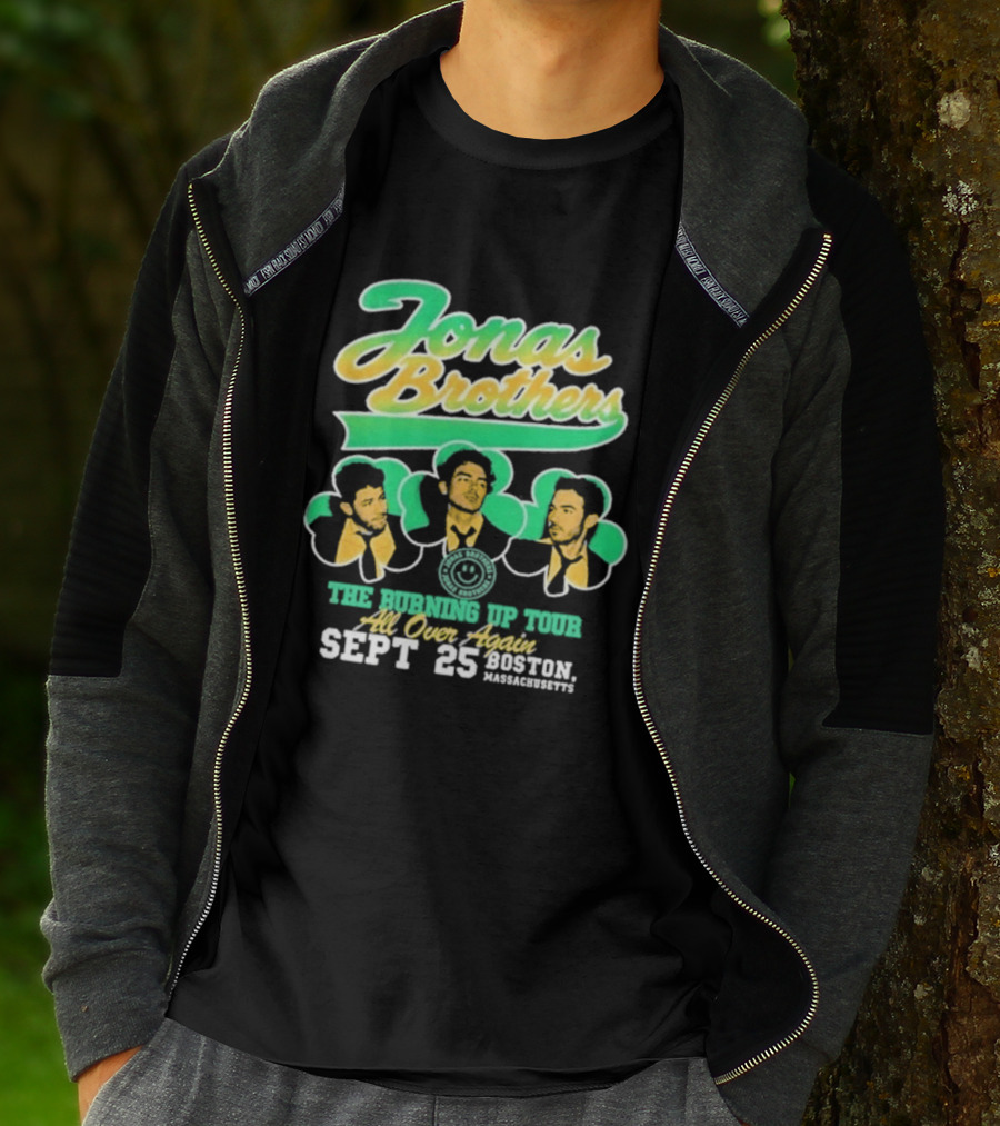 Jonas Brothers The Bringing Up Tour All Over Again Sept 25 Boston Massachusetts T-Shirt