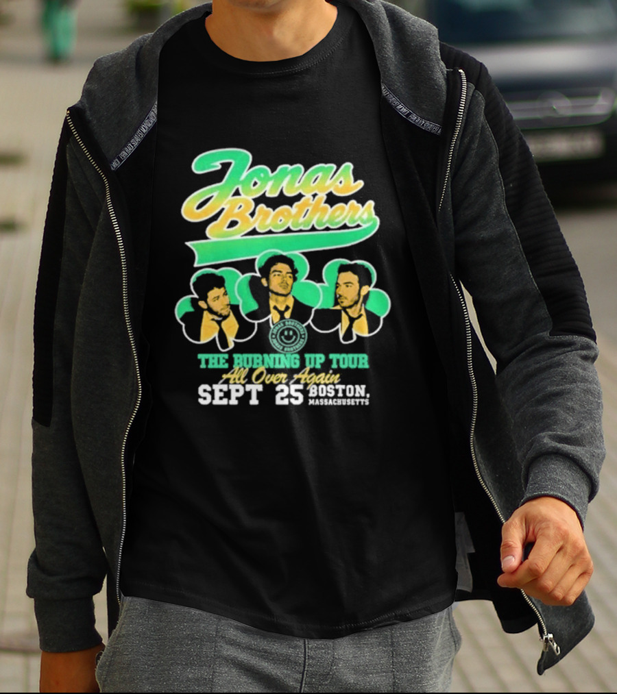 Jonas Brothers The Bringing Up Tour All Over Again Sept 25 Boston Massachusetts T-Shirt