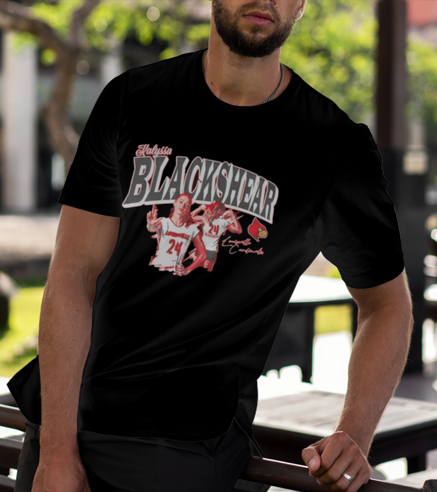 Kalyssa Blackshear Louisville Cardinals 24 Paintbrush T-Shirt