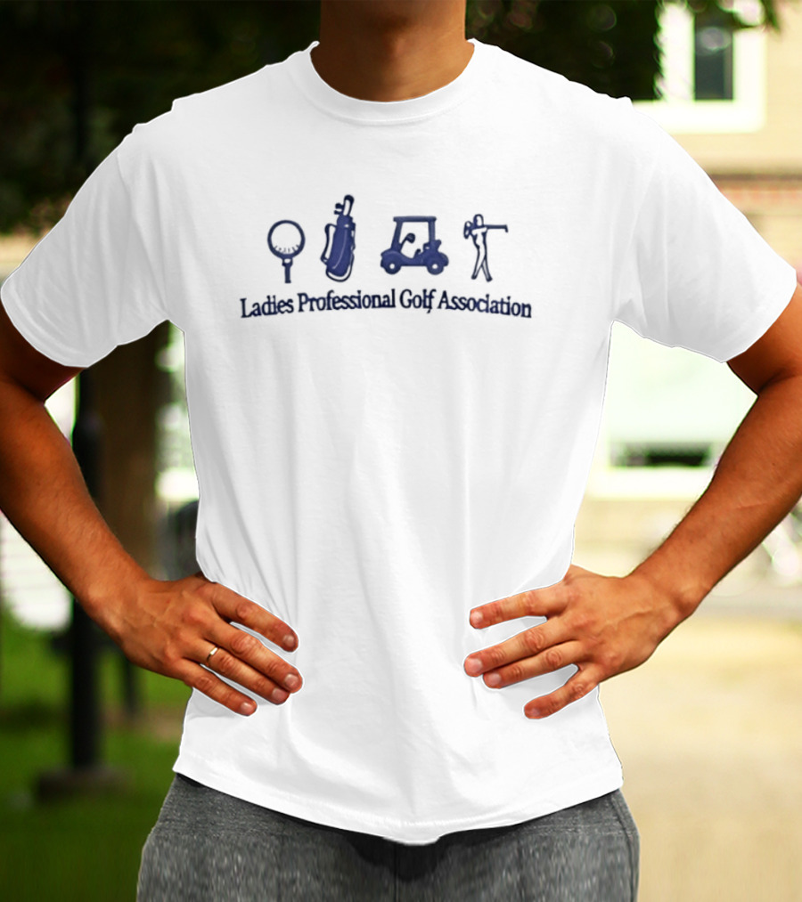 Ladies Professional Golf Association Golf Bag And Cart T-Shirt