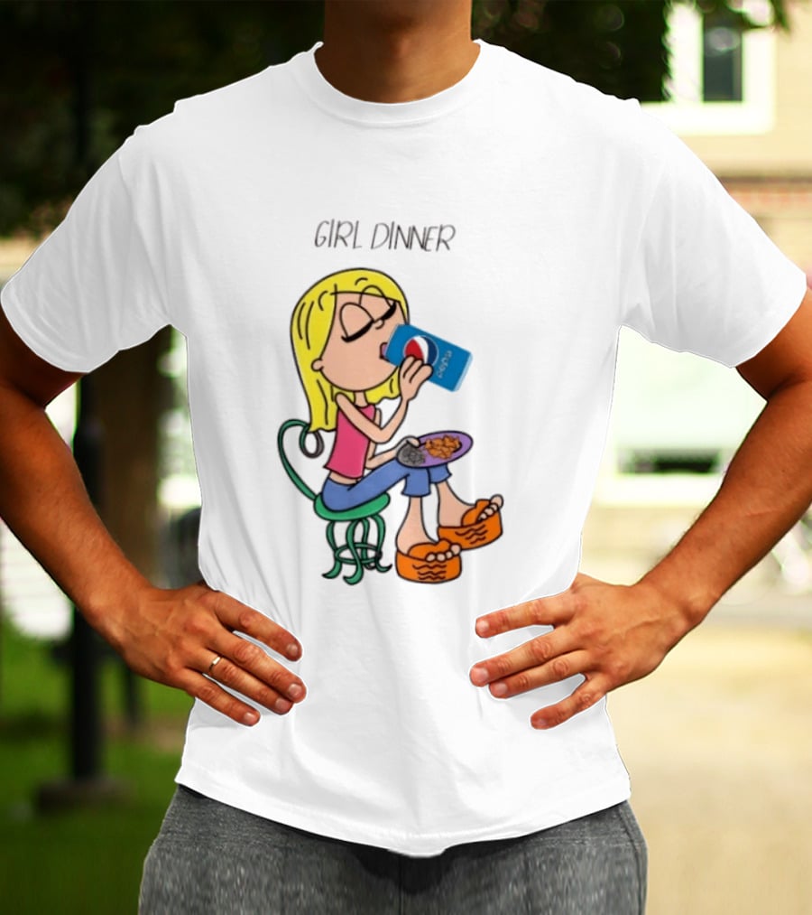 Lizzie McGuire Y2K Girl Dinner Pepsi Retro Fashion T-Shirt
