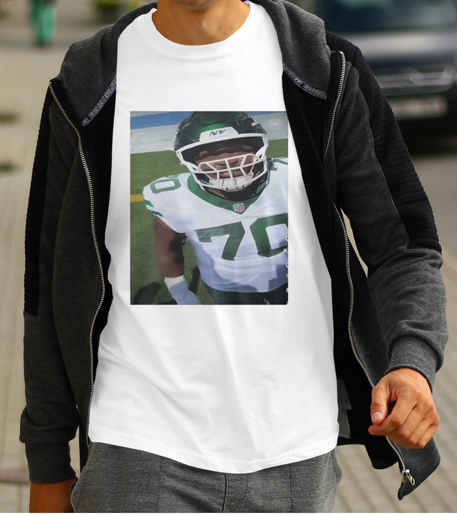 New York Jets Number 70 Football Player NFL Jersey T-Shirt