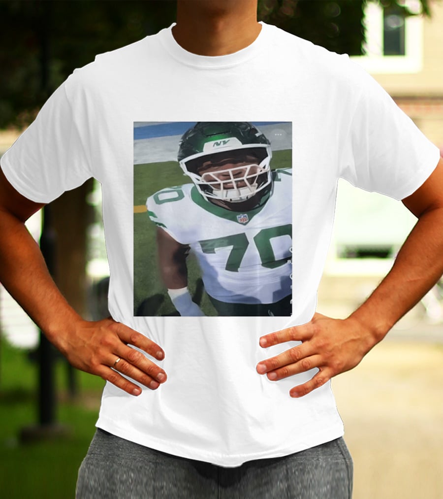 New York Jets Number 70 Football Player NFL Jersey T-Shirt
