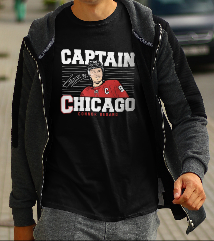 Captain Connor Bedard Chicago Blackhawks NHL 98 T-Shirt