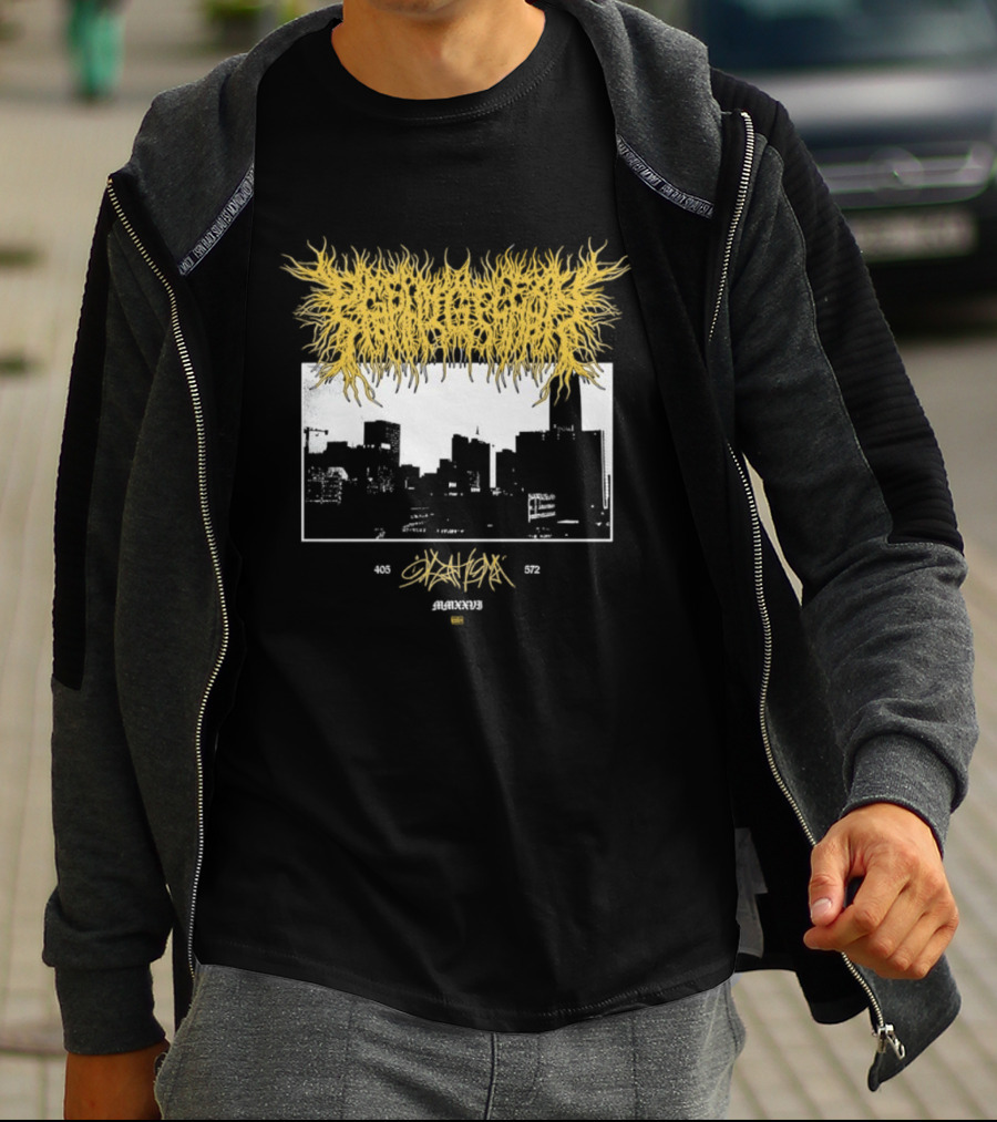 Deathoma 405 572 MMXXVI Cityscape Death Metal Amagiri Skreamxx T-Shirt