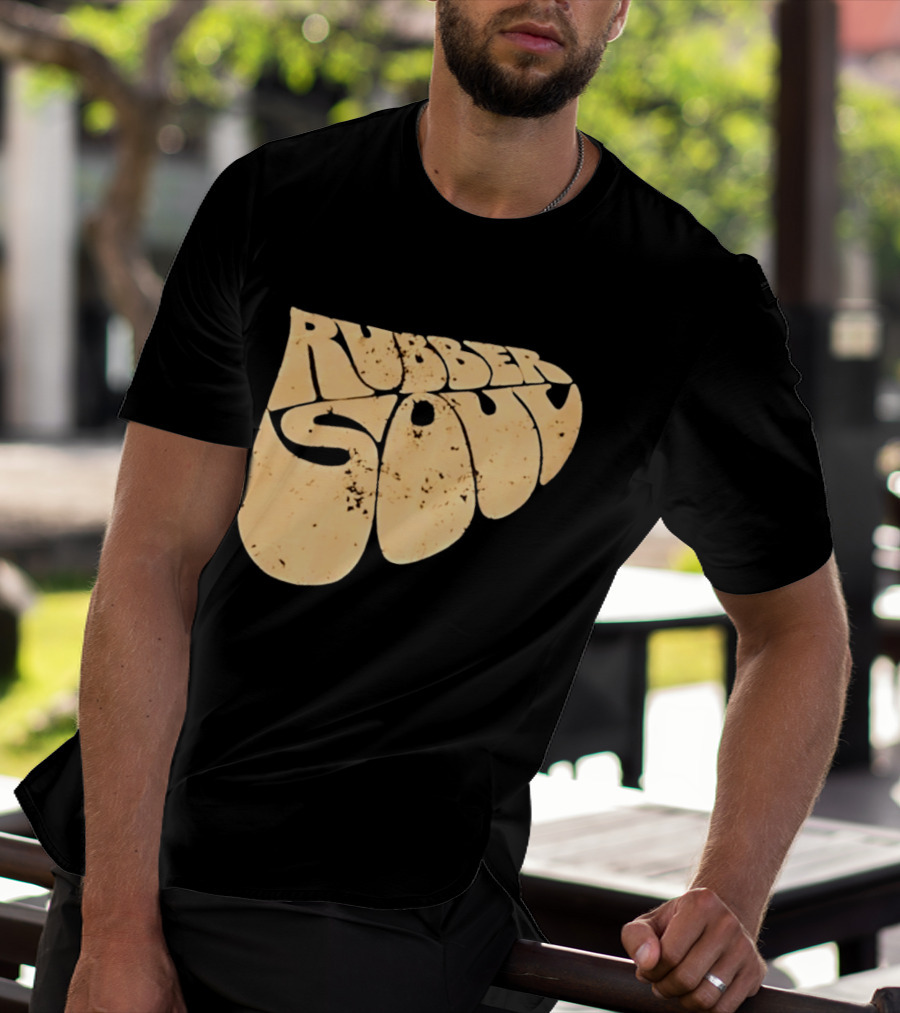 Distressed Rubber Soul Vintage Classic Rock T-Shirt