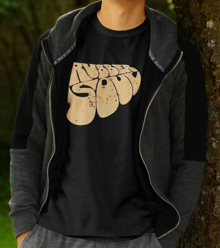 Distressed Rubber Soul Vintage Classic Rock T-Shirt