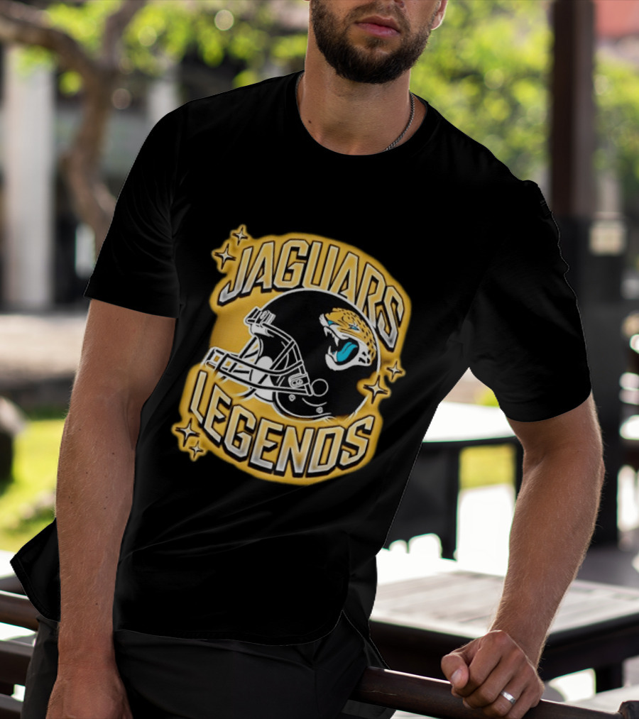 Jaguars Legends Football Helmet Icon With Stars T-Shirt