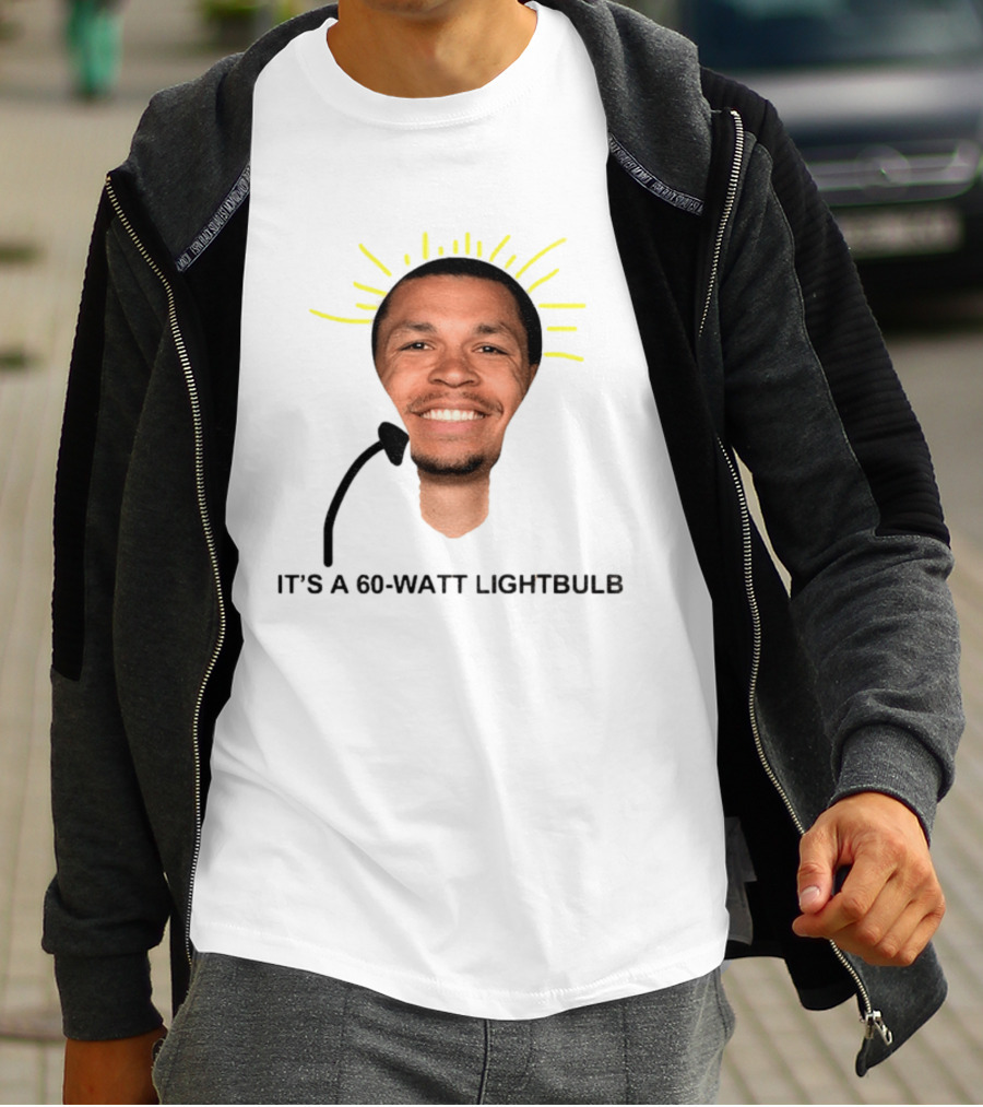 Cyclones NCAAB Jacob Lyftogt It's A 60 Watt Lightbulb Man Face Lightbulb Shape T-Shirt
