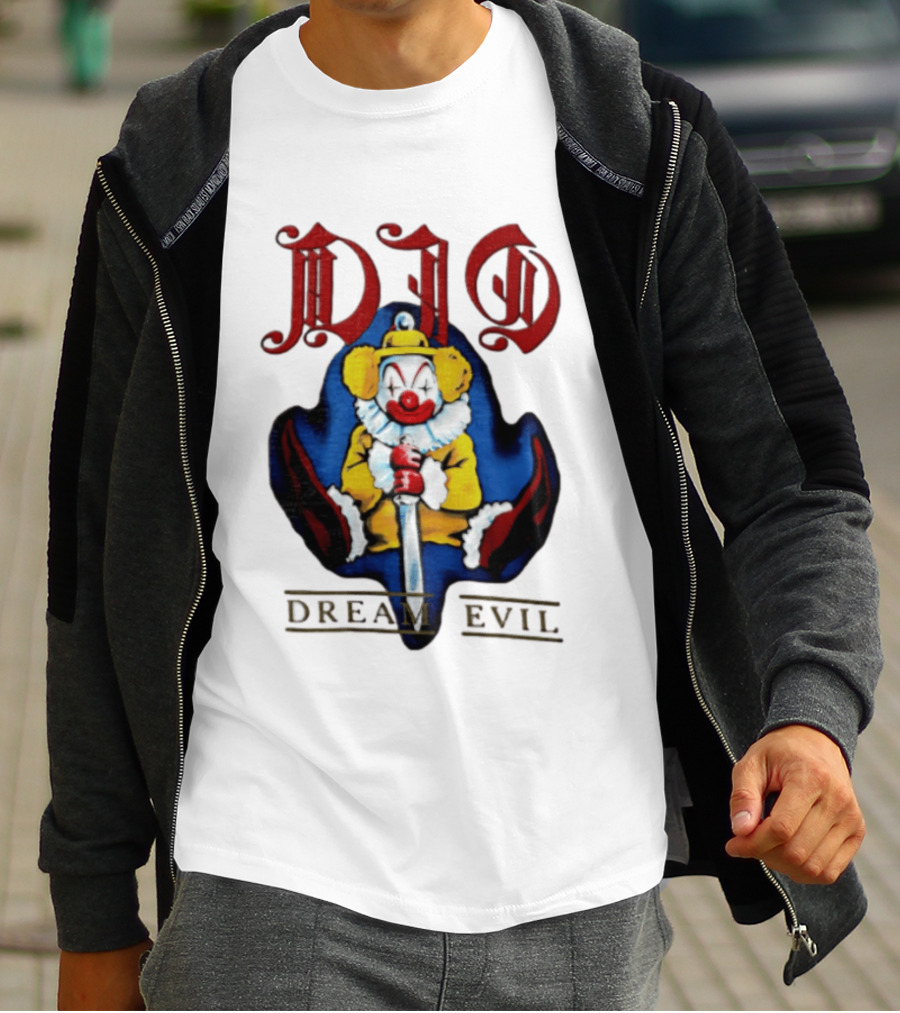 Dio Dream Evil Clown Holding Sword T-Shirt