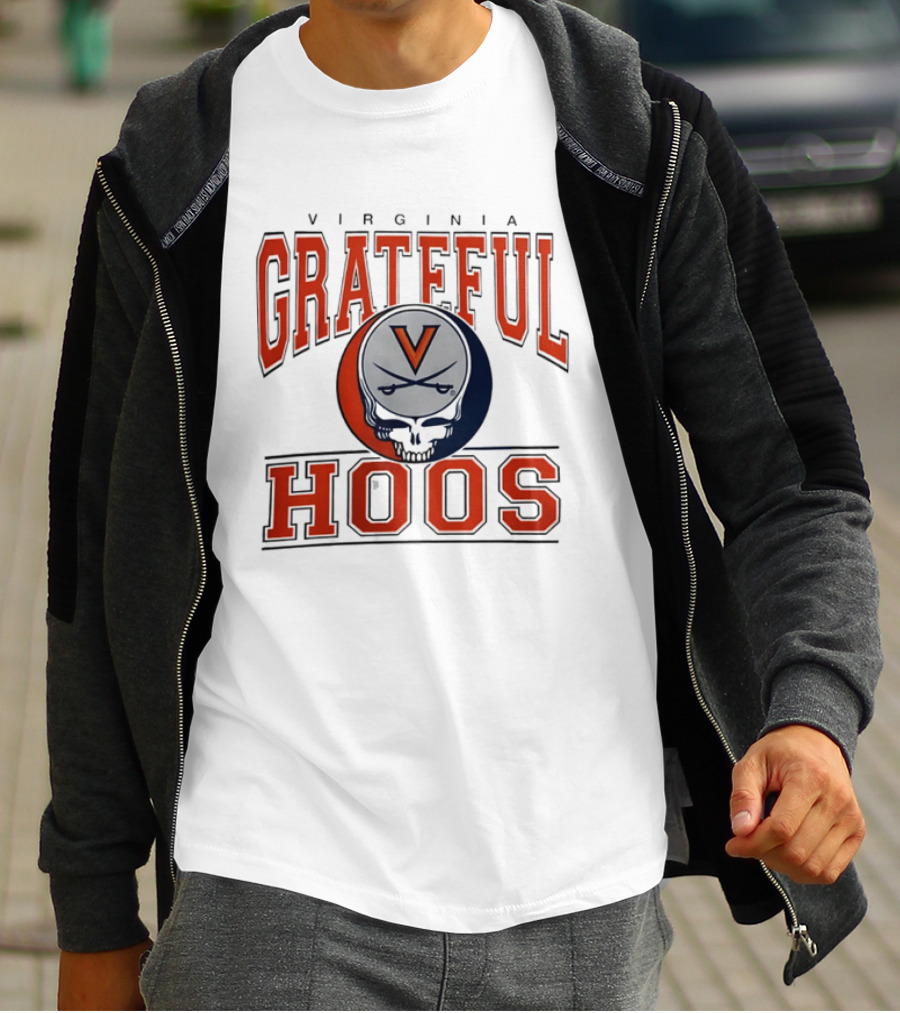 Virginia Cavaliers Grateful Dead Grateful Hoos Steal Your Helmet T-Shirt