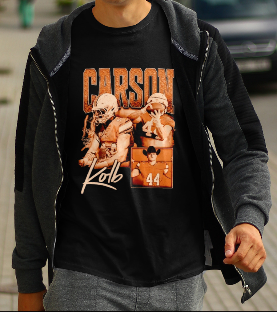 Carson Kolb 44 Football Player Collage T-Shirt