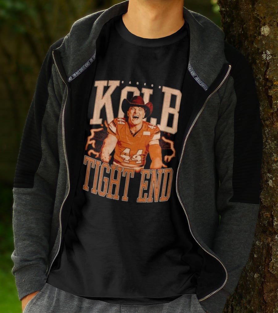 Carson Kolb 44 Cowboy Hat Football Player Tight End T-Shirt