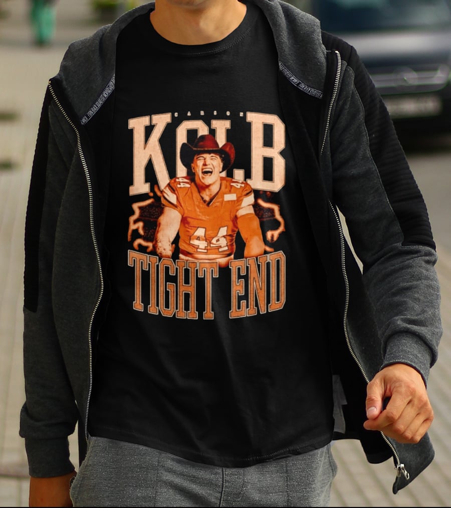 Carson Kolb 44 Cowboy Hat Football Player Tight End T-Shirt