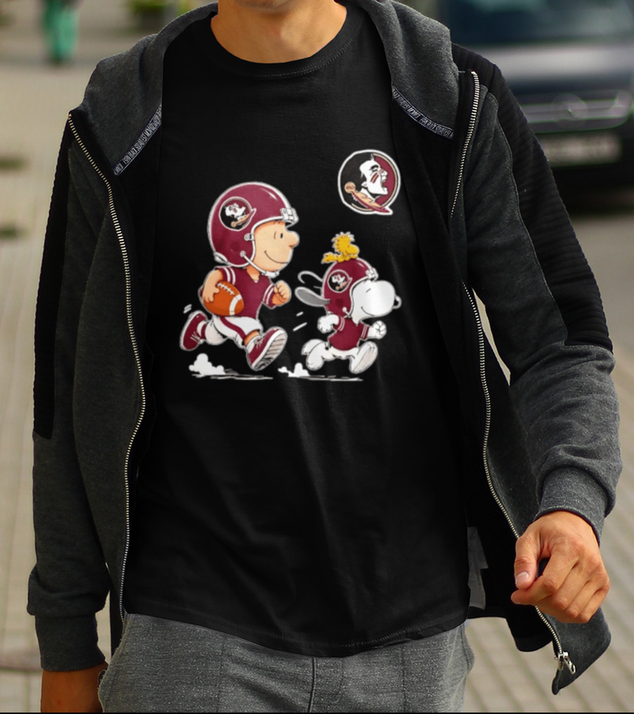 Charlie Brown Snoopy Woodstock Florida State Seminoles Football 2026 T-Shirt