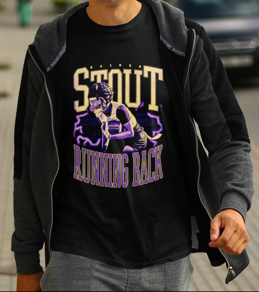Stout Running Back Football Player T-Shirt