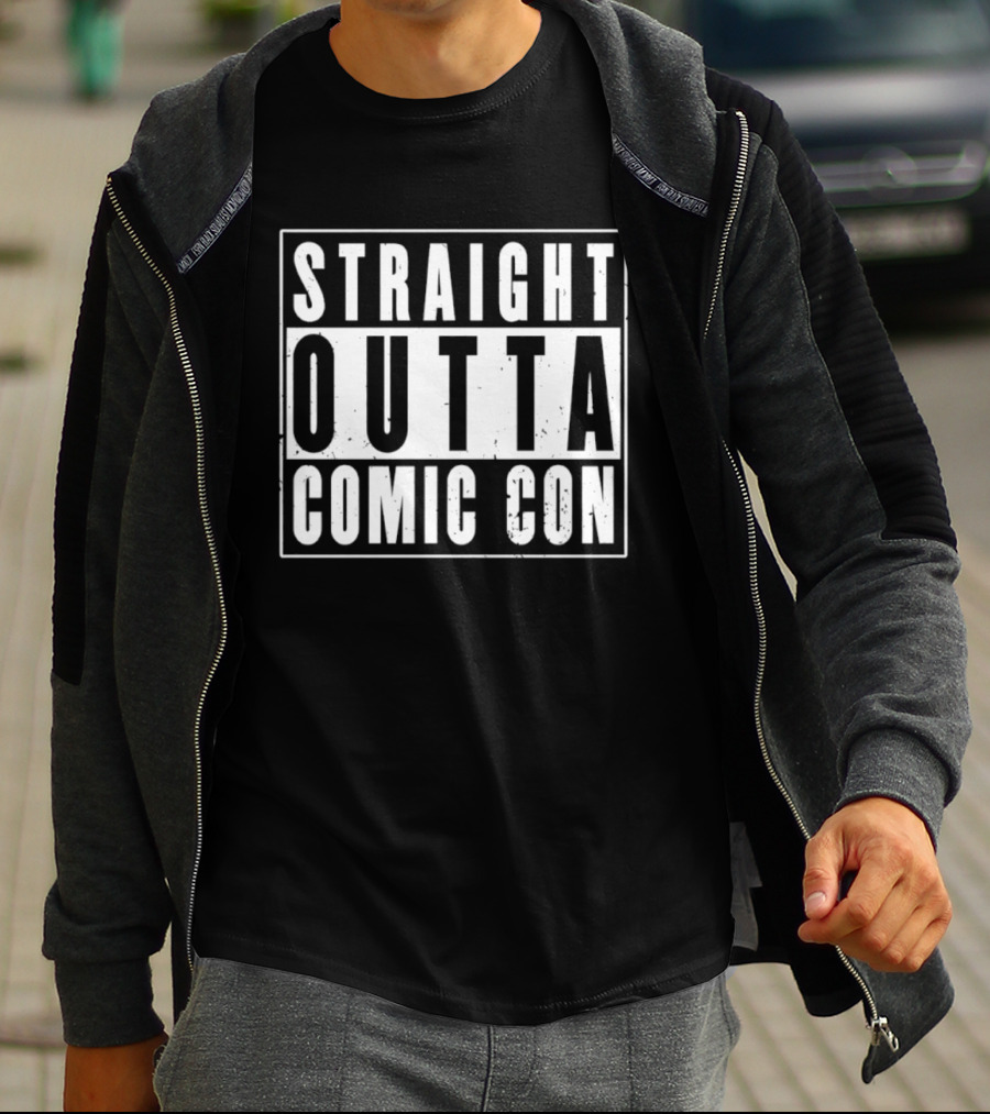 Straight Outta Comic Con Geek Culture Convention T-Shirt
