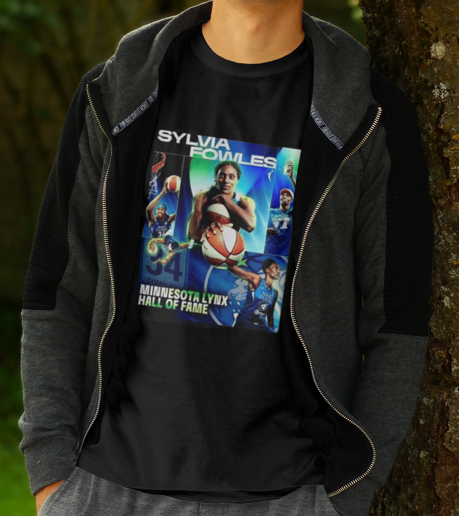 Sylvia Fowles Minnesota Lynx Hall Of Fame Basketball Legend 34 T-Shirt