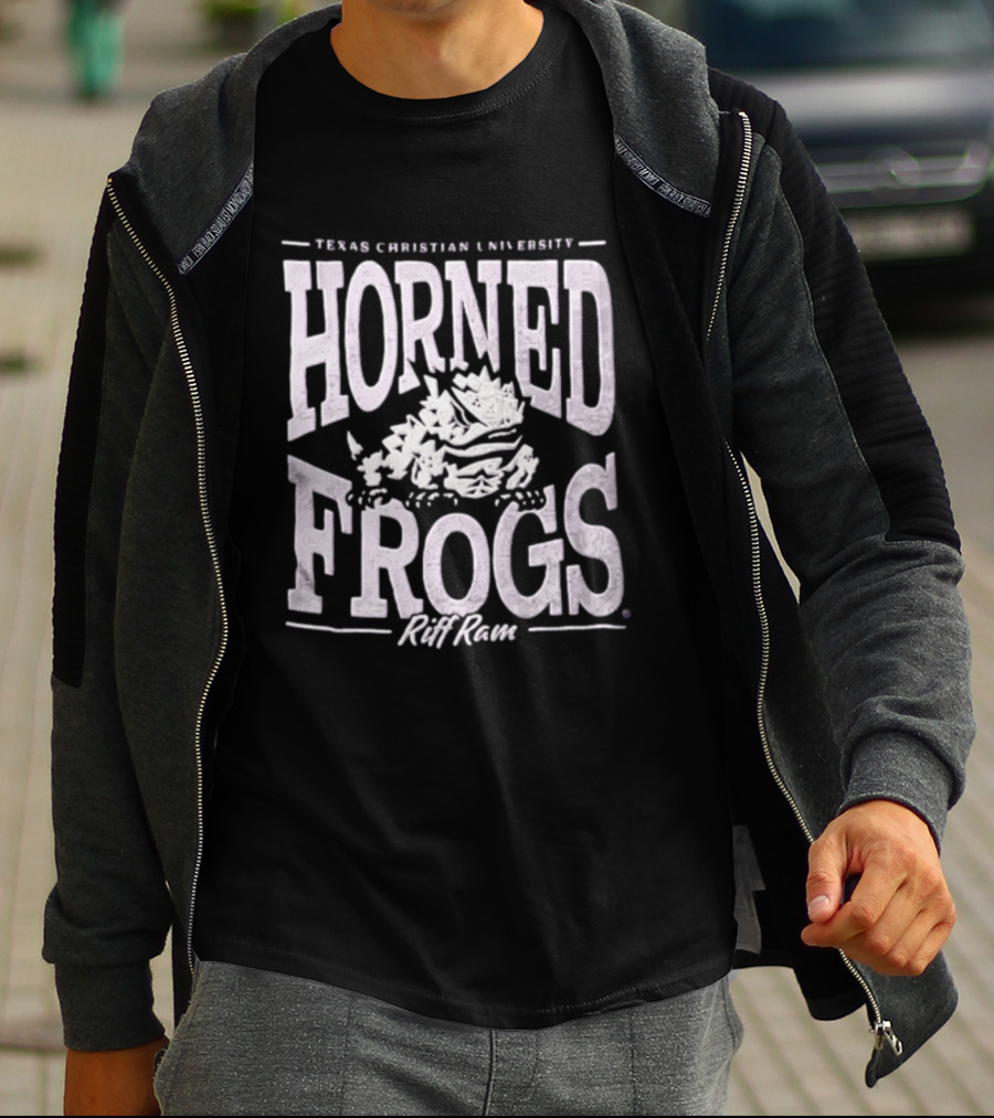 Texas Christian University Horned Frogs Riff Ram Spiky Horned Frog T-Shirt