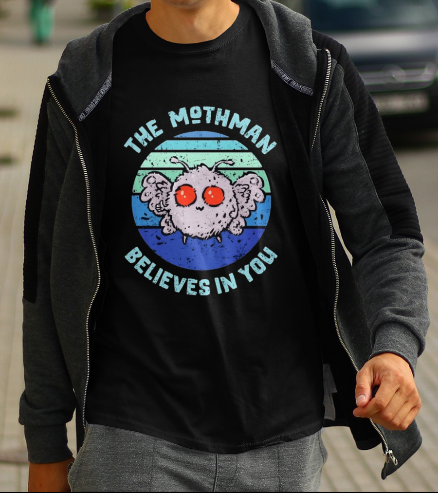 The Mothman Believes In You Distressed T-Shirt